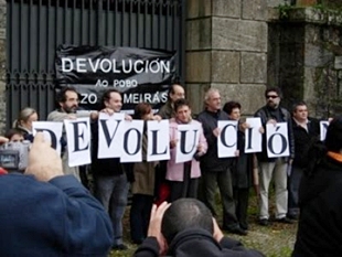 Manifestación para pedir a devolución do Pazo ao pobo