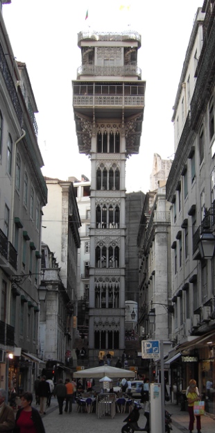 Elevador de Santa Justa, en Lisboa