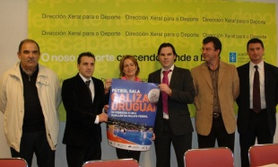 Na presentación do primeiro encontro da Galiza do futsal