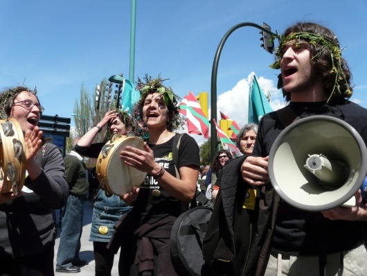 Marcha contra os transxénicos